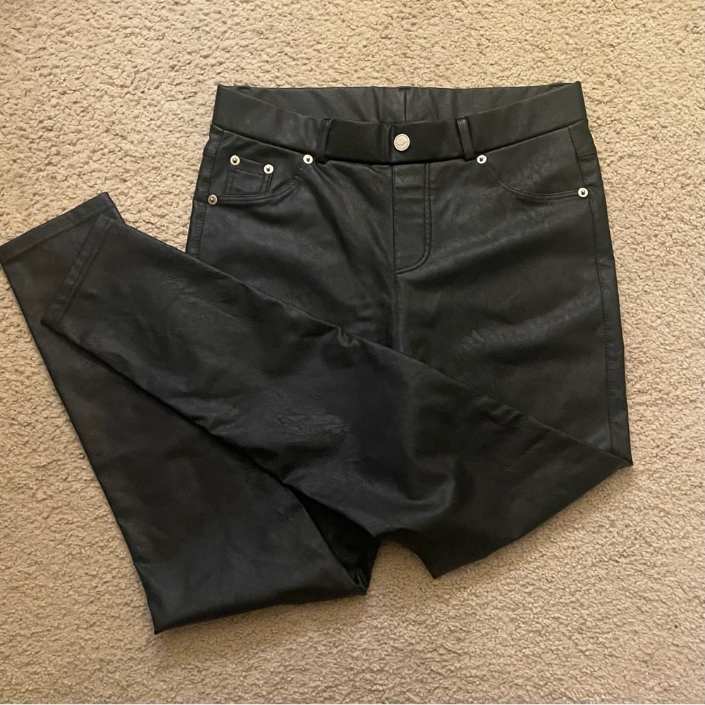 Tagoo Faux Leather Leggings for Women High Waisted Pleather Pants - Picture 9 of 11